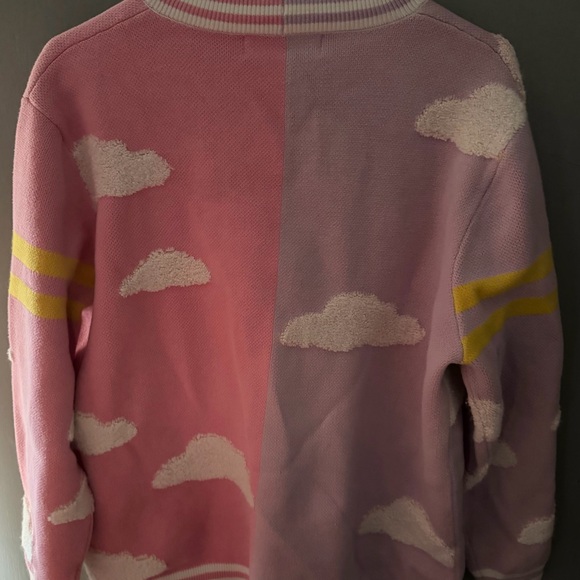 Pink and Purple Cloud Cardigan - Picture 3 of 3